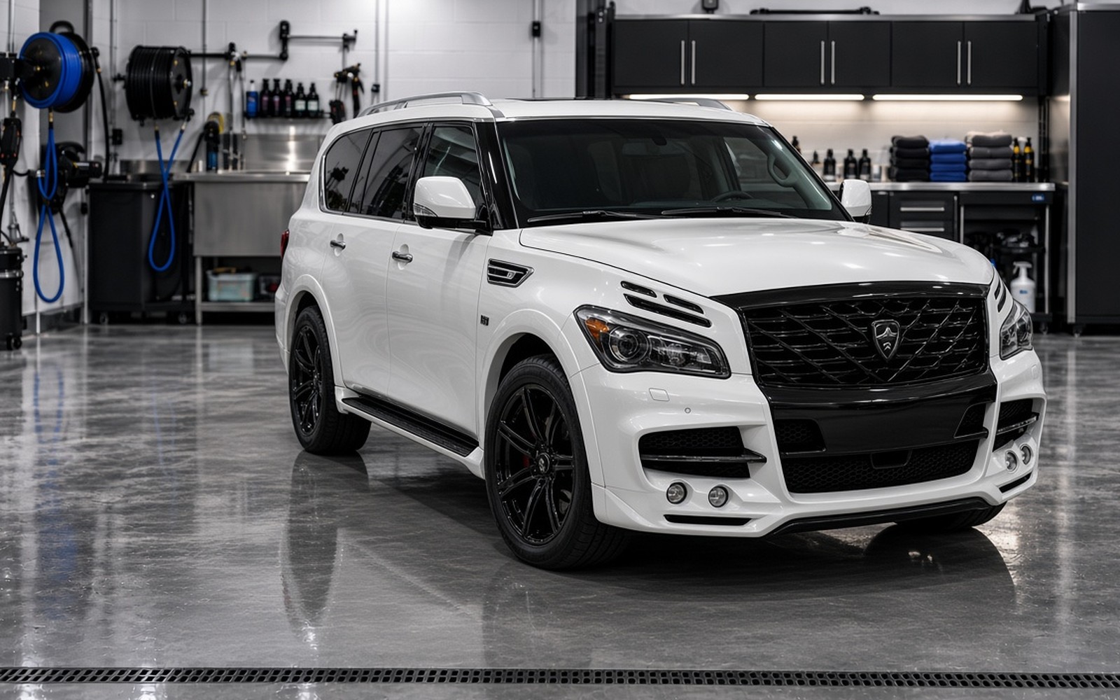 Custom white Infiniti for Monthly Refresh